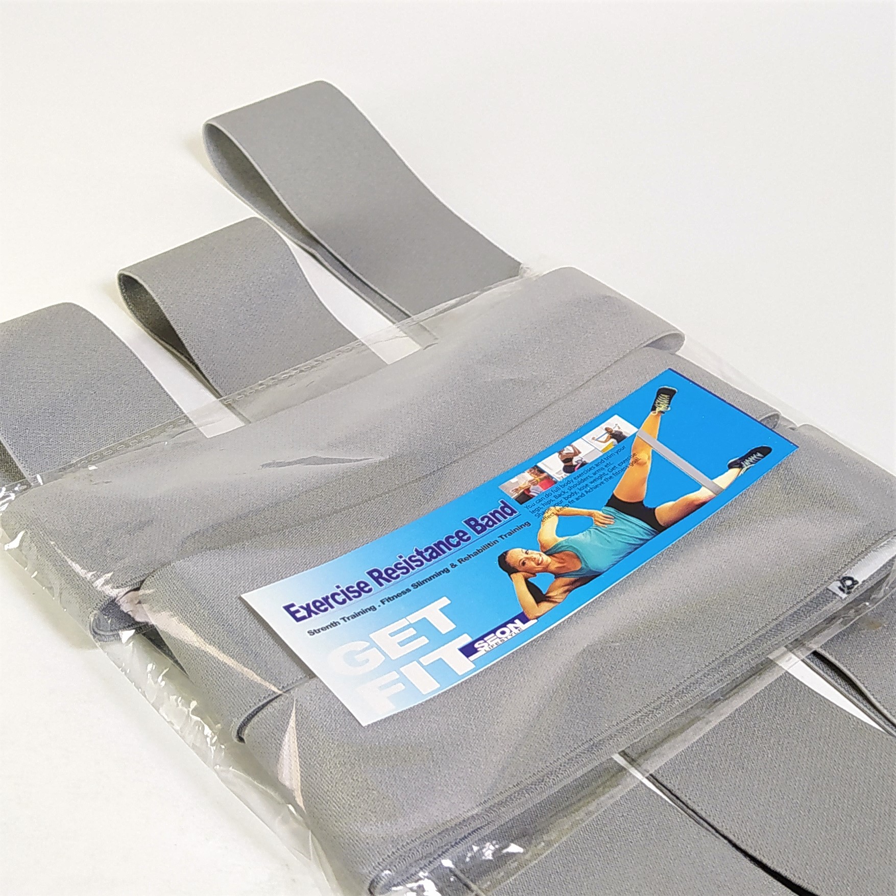 03 Pcs Easy Resistance Exercise Band ( Cloth variant ) for Shape your body & lose weight. All exercises are possible in one device.
