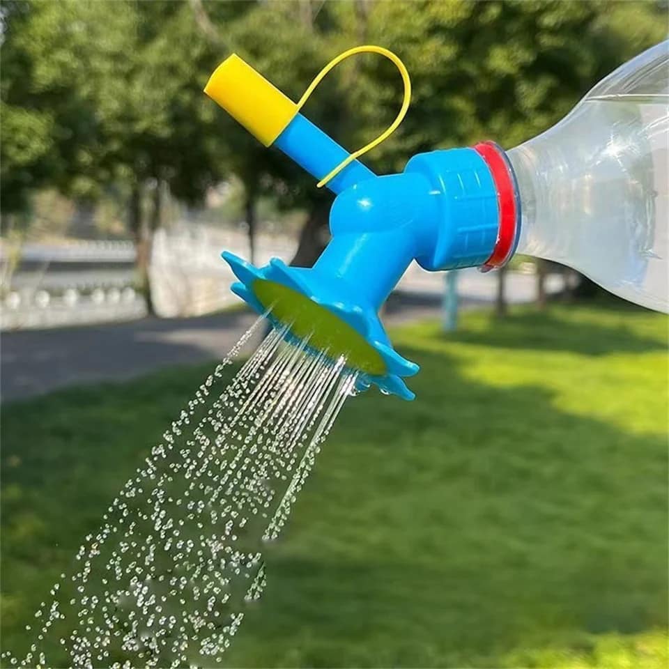 New sprinkler has a double-head design, which has multiple watering methods; and it is designed in the shape of a sunflower, which can add a fun to your gardening life.. 