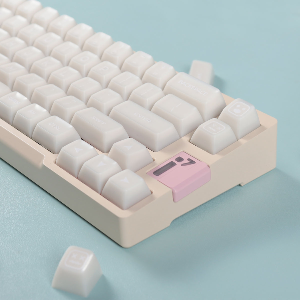 142 Keys SA Profile Marble Themed Double Shot PBT Keycaps Milk White Translucent Keyboard Keycaps for MX Switches Gamer Keyboard
