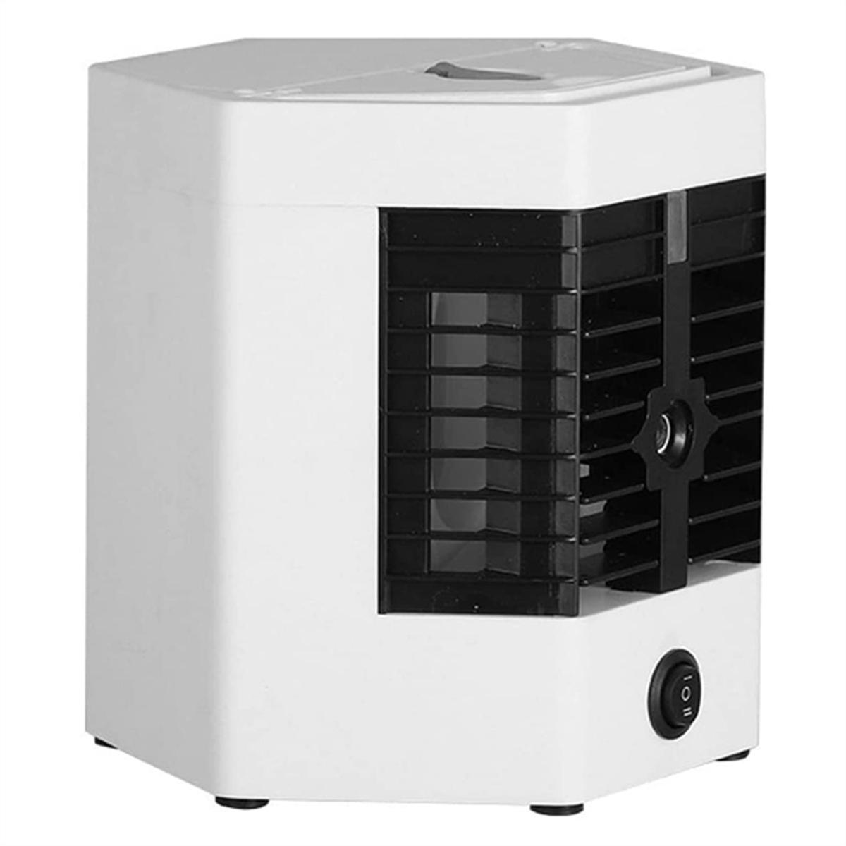 1Set Mini Conditioning Fan Desktop Cooler Fan USB Portable Cooler Conditioning Fan White