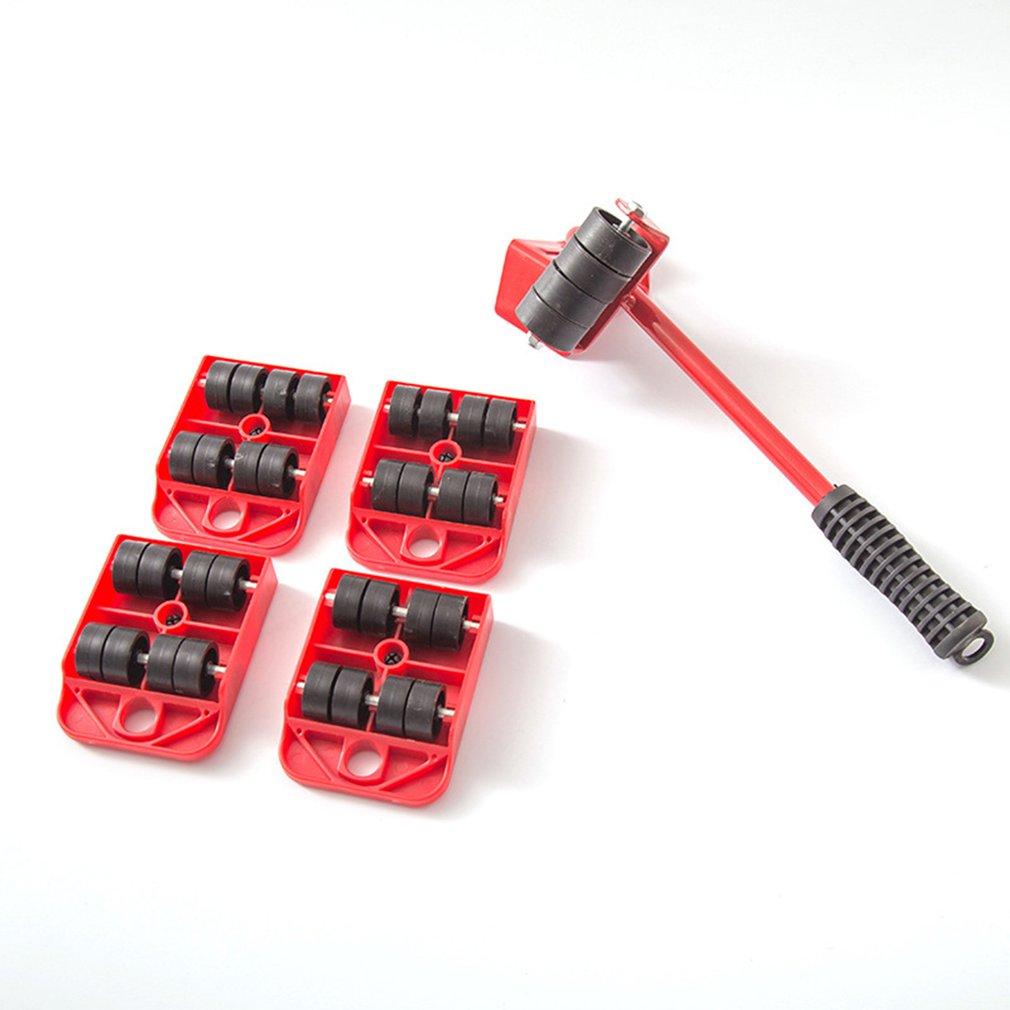 150KG FURNITURE MOVES TOOL 5 In 1 Mover Roller Moving Helper Furniture Appliances Mover Lifter Roller Logistics Helper System Tool Set With 4 Wheel Sliders Mover Table Sofa Removal Indoor . 