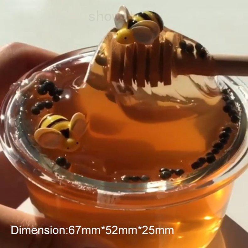 [cod]Crystal Slime Toys Clear Honey slime Bee Polymer Clay Modeling slime Putty Toy. 