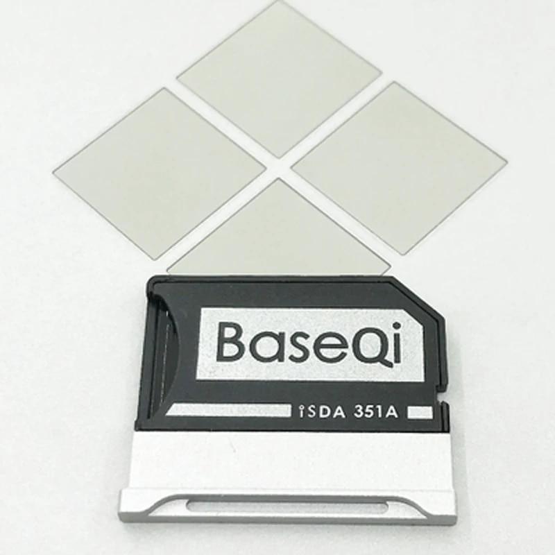 BaseQi 351A For Microsoft Surface Book2/3 15inch Aluminum Memory Card Reader Increase Storage. 