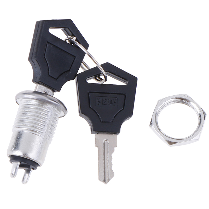 【Atoztide Store】1pc Mini Key Switch ON/OFF Switch KS-02 KS02 Electronic Switch 250V Encounter