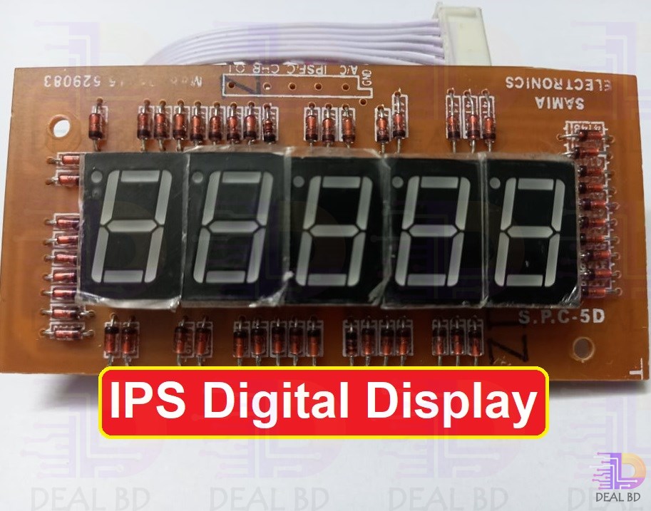 IPS Digital Display 5 Digit 0.56" Inch 7 Segment Inverter Machine Use Copper Transformer & Bangladeshi Circuit Board. 