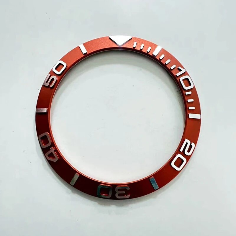 38mm Sloped Metal Bezel Insert Fits Seiko SKX007 SKX009 SRPD SUB Watch Case Inner diameter 30.6mm NH35 Case Diving Bezel Ring. 