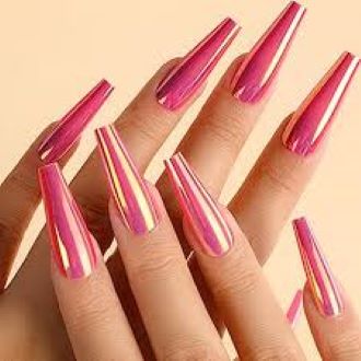 False Nail Pink Colour -1Set 24 pcs