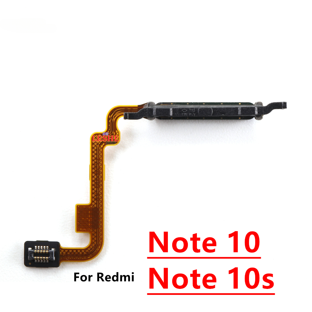 For Xiaomi Redmi Note 10 10s 4G 5G Home Button FingerPrint Touch ID Sensor Flex Cable. 