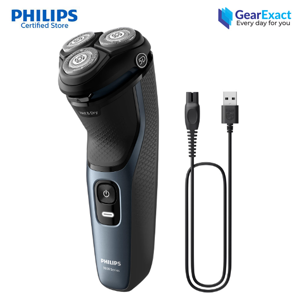 Philips S3144/03 Wet & Dry Electric Shaver 5D Floating 3000 Series for Men