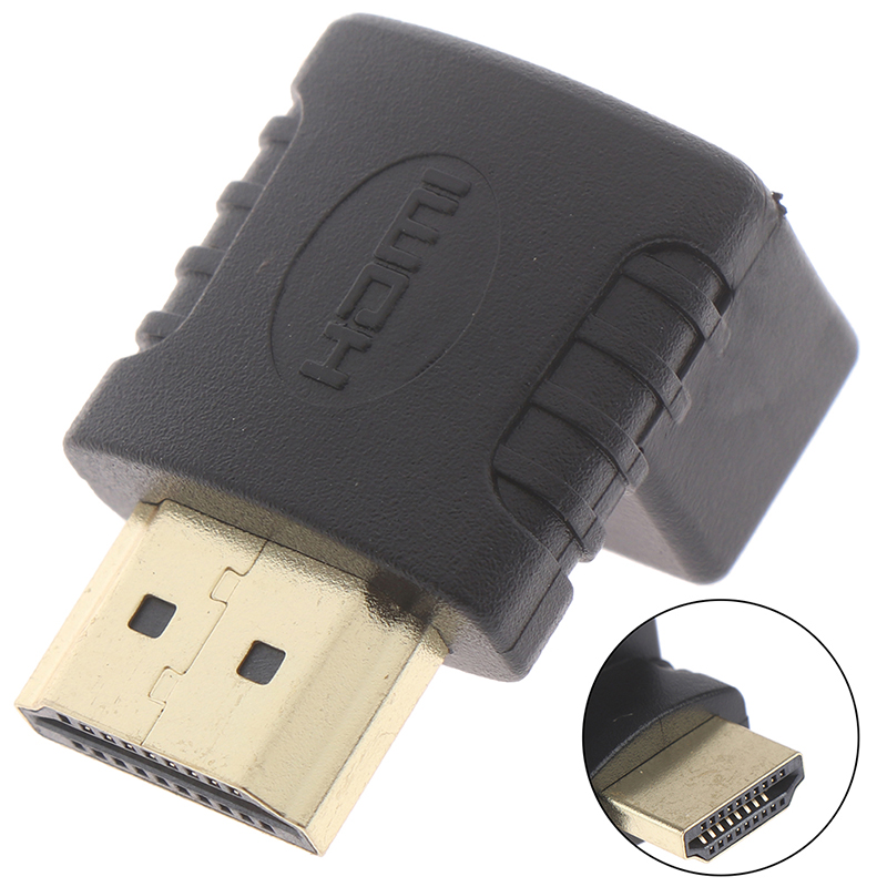 270 Degree HDMI Adapter Male To Female L-type Supports Audio Return Channel. 