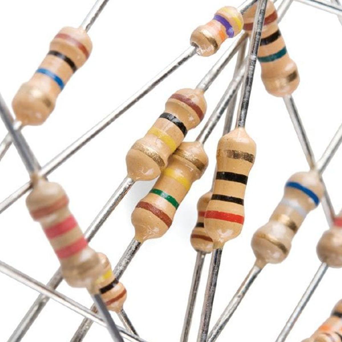 50Pcs- 2K Resistor 2K Ohm Carbon Film Resistor 2K 1/4W Resistance 0.25 Watt 5% Tolerance Fixed Resistors 2 Pin Leads