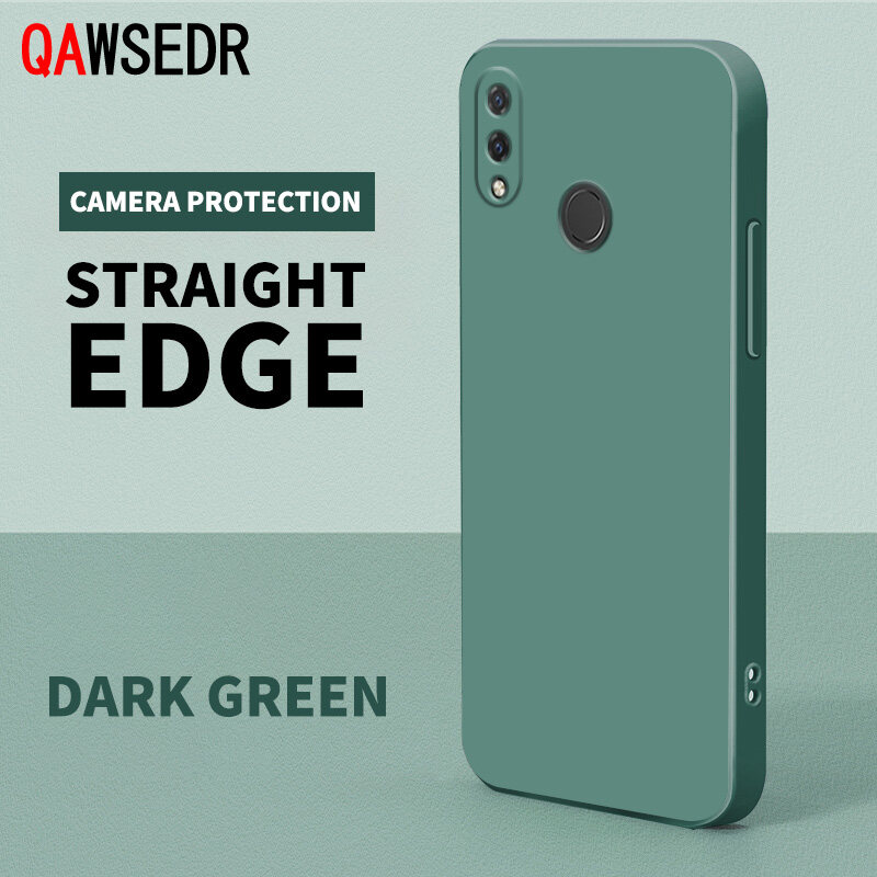 For Huawei Nova 3e Case Soft Liquid Silicone Phone Casing Shockproof Luxury Cover (Back Case Cover For Smartphone). 