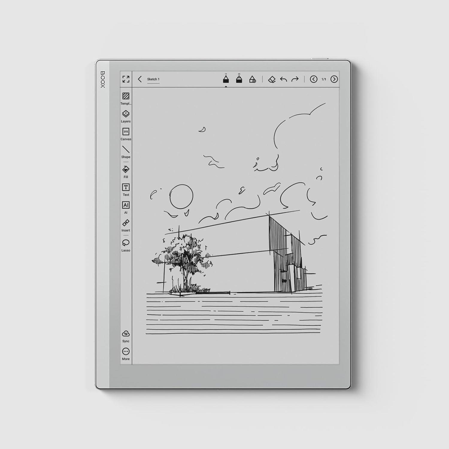 BOOX Go 10.3 | 4.6mm Monochrome ePaper Notepad. 