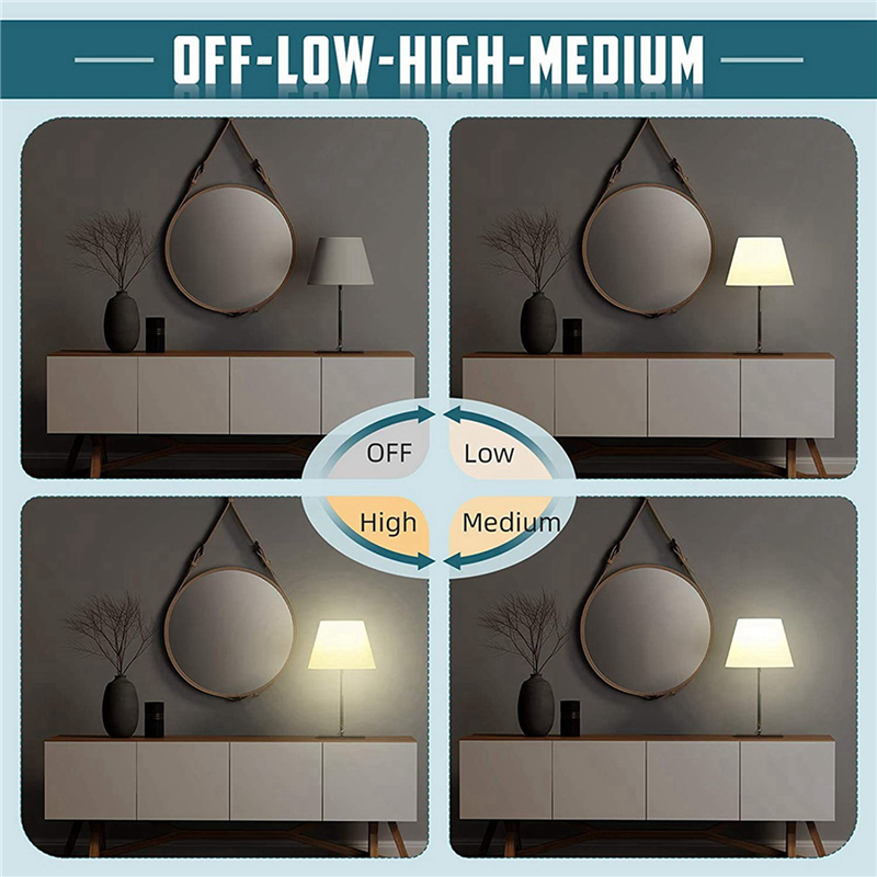 Touch Lamp Switch 6 Pack,Touch Lamp Control Module for Dimmable LED,Bulbs,Lamp Switch Replacement Kit with Wiring Caps. 
