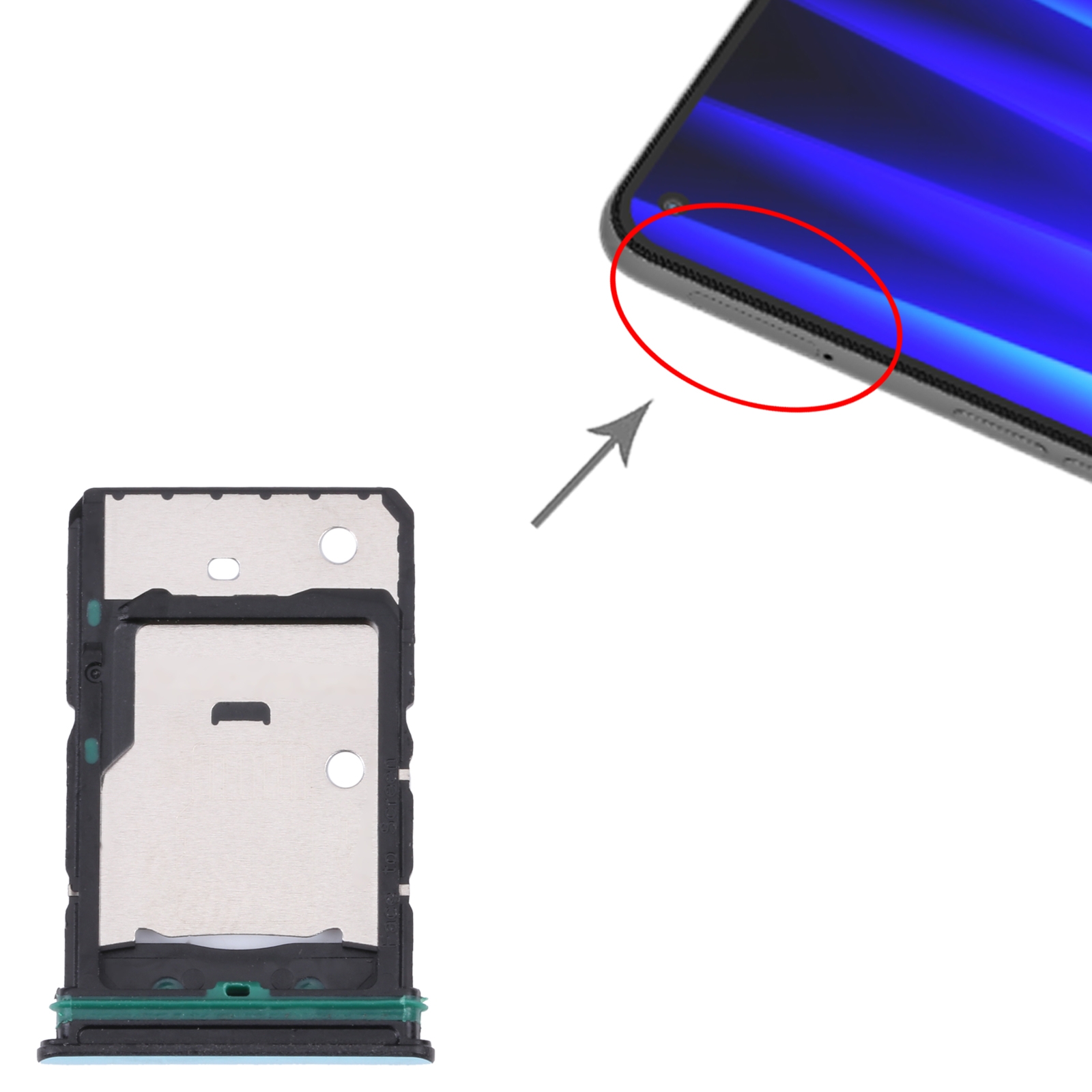 (New) For OnePlus Nord CE 2 5G SIM Card Tray + SIM Card Tray + Micro SD Card Tray. 