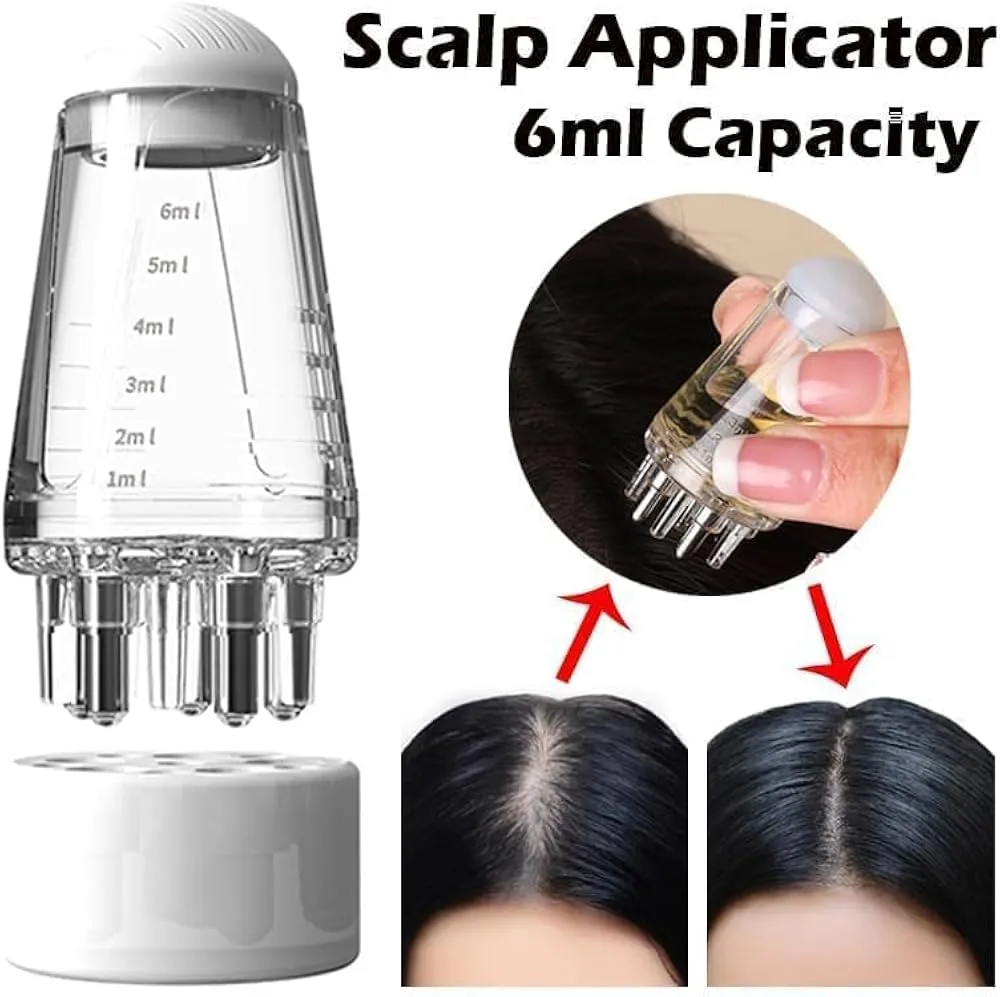 Scalp Applicator Liquid Comb Portable Mini Massage Comb Essential Oil Liquid Guiding Massager Anti Hair Loss Scalp Care Tools oil Applicator