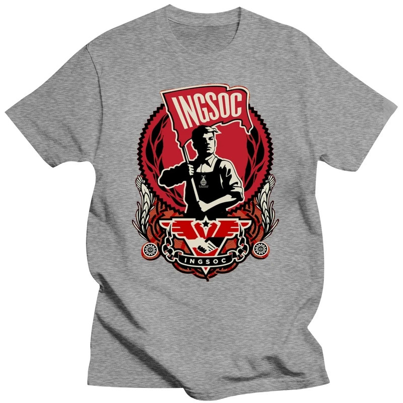 1984 T-Shirt. Ingsoc party logo from Nineteen Eighty-Four book by George Orwell Cool Casual pride t shirt men Unisex New. 