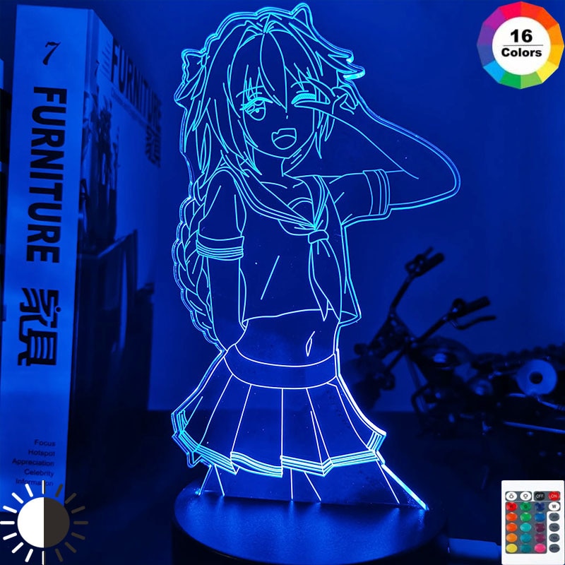 Fate Acrypha Astolfo Led Night Light for Bedroom Deco Gift Nightlight Anime Waifu Table 3d Lamp Astolfo Fate Acrypha. 