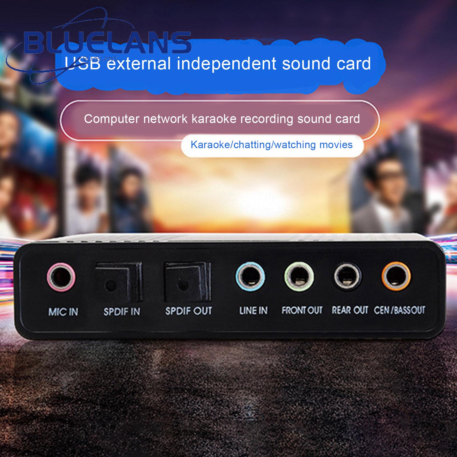 Spdif Input Sound Card 6 Channel Surround Sound Card Adapter for Pc Laptop Windows 10/8/7/xp External Sound Card for Pc