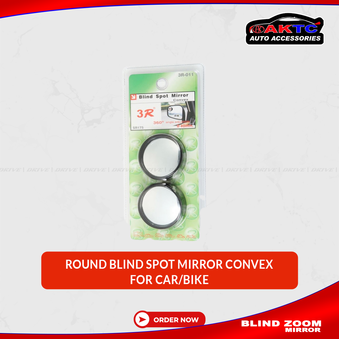 2Pcs Car Mirror HD Convex Round Shaped Blind Spot Mirror  for car and motorcycle Rear Side Mirror 360 Degree Wide Angle Vehicle Parking Hight Quility Glass. 