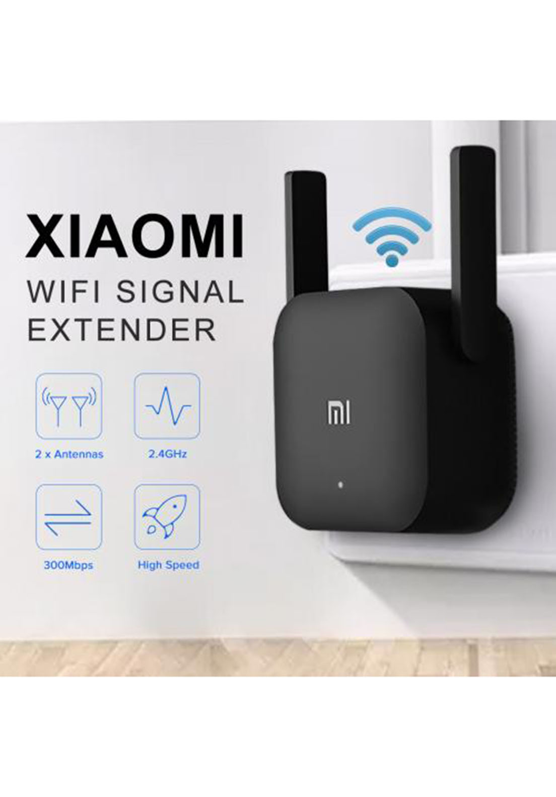 Xiaomi Mi Wi-Fi Range Extender Pro/ N300   | 2×2 External Antenna with Enhanced Wi-Fi Coverage | by Honestime. 