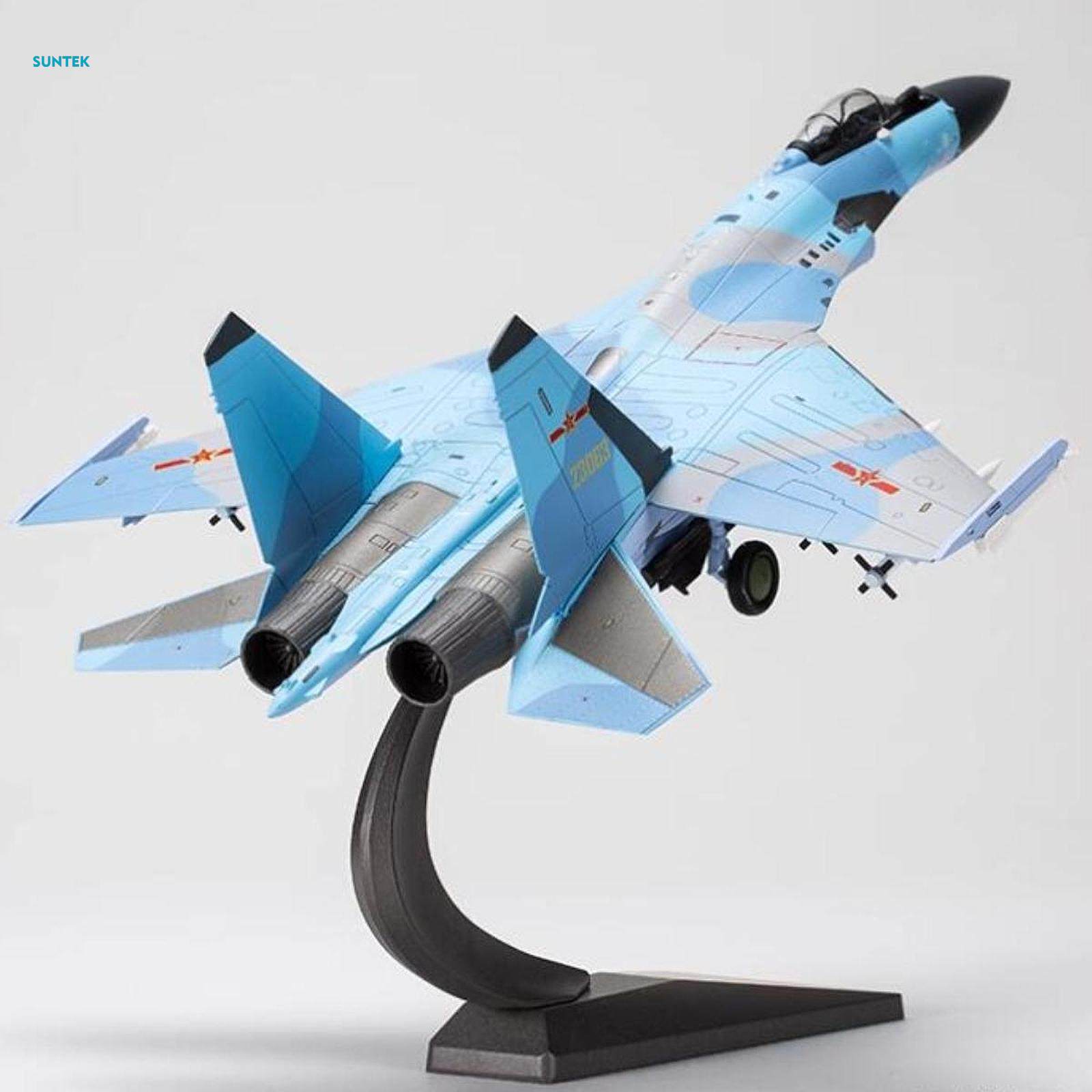 1:72 SU35 Airplane Model with Display Stand for Tabletop Home TV Cabinet. 