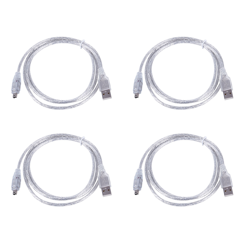 TWEXQNY 4pcs 1.5M USB to IEEE 1394 4 Pin Firewire DV Adapter Cable Converter for PC Camera