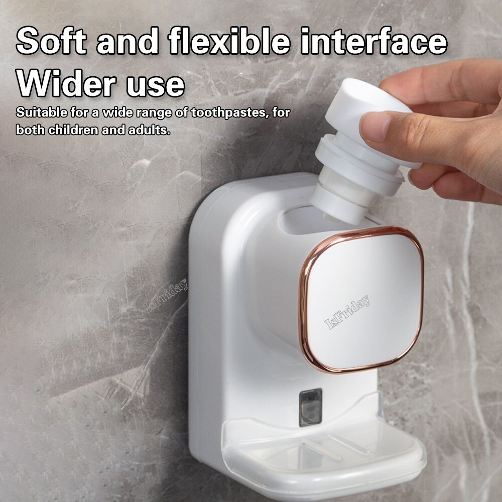 Smart Toothpaste Dispenser 3 Mode Automatic Sensor Electric Wall Mounted Tooth Paste Squeezer USB Removable Bathroom Accessories. 