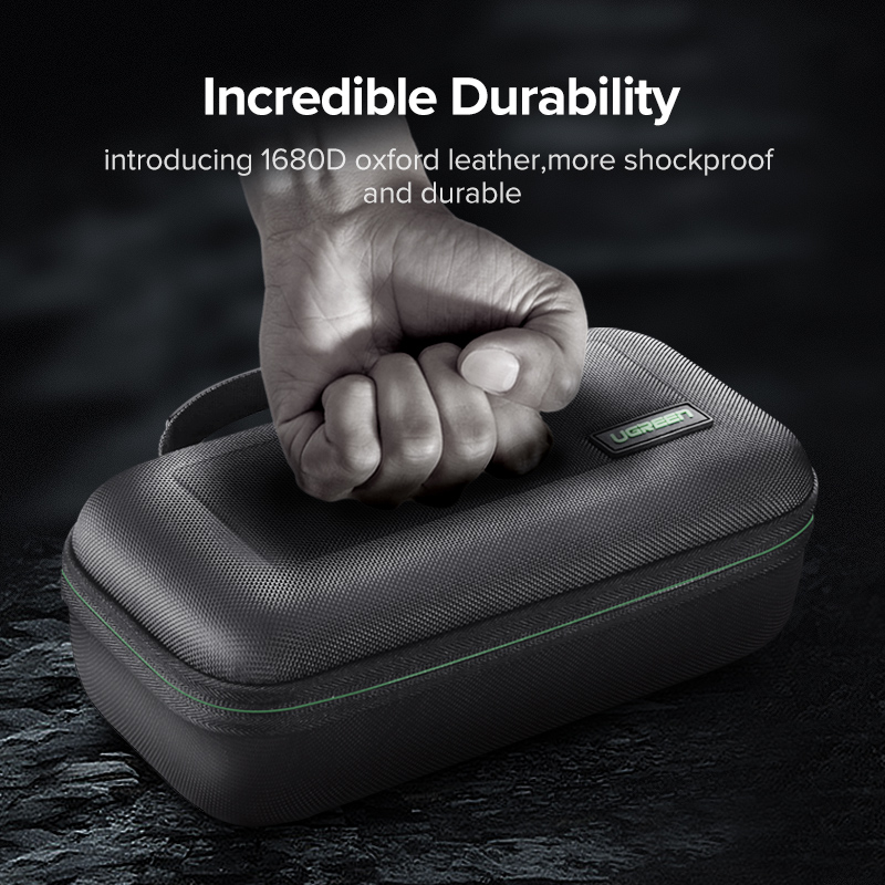 UGREEN Carrying Case for Nintendo Switch, W/ Carved Protective Foam Lining Shockproof Travel Case Bag for Nintendo Switch Console, Dock,Wall Charger, Grip and Joy-con, 20 Game Cards, Cables. 