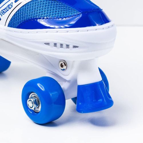 Power Superb Adjustable Roller Skate Shoes 2-Rows 4-Wheels. 