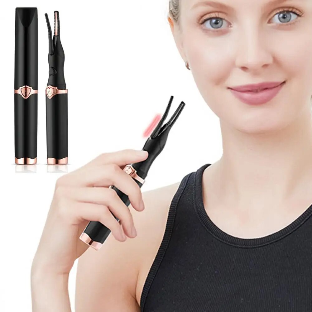 1 Set Heated Eyelash Curler Practical Anti-scald Eye Lash Curler Safety Heated Eyelash Curling Tool for Women. 