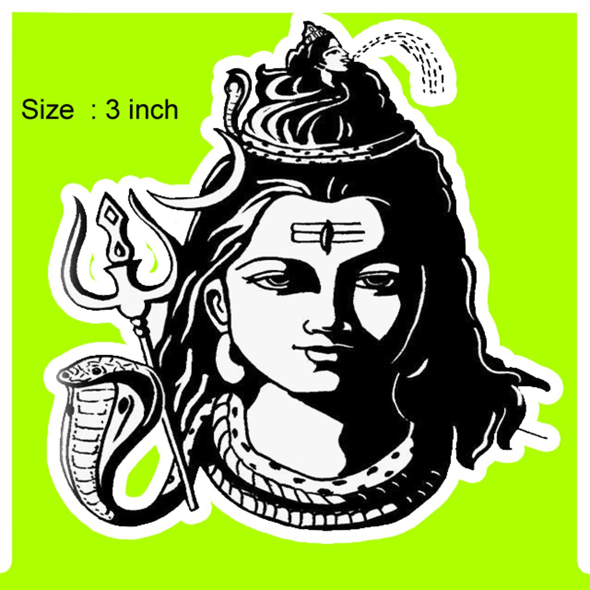 Decoration sticker for Motorcycle 04(shivaya logo) gift only store follower