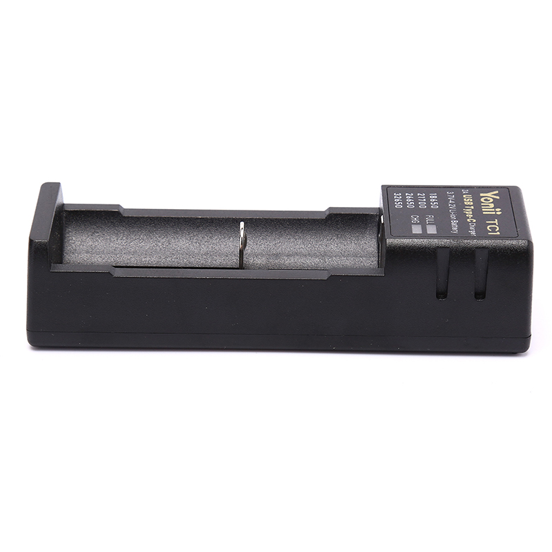 USB-C Smart Battery Charger Single Slots For 18650 21700 26650.etc Nimh Battery. 