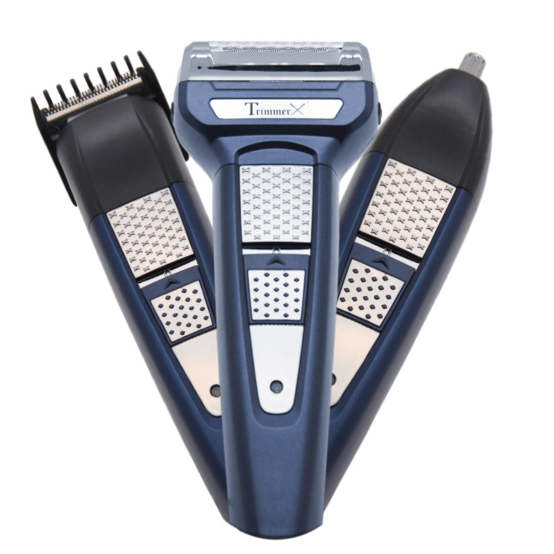 Men's Suit Hair Clipper Reciprocating Shaver Nose Hair Device One Machine Three Usb Charging