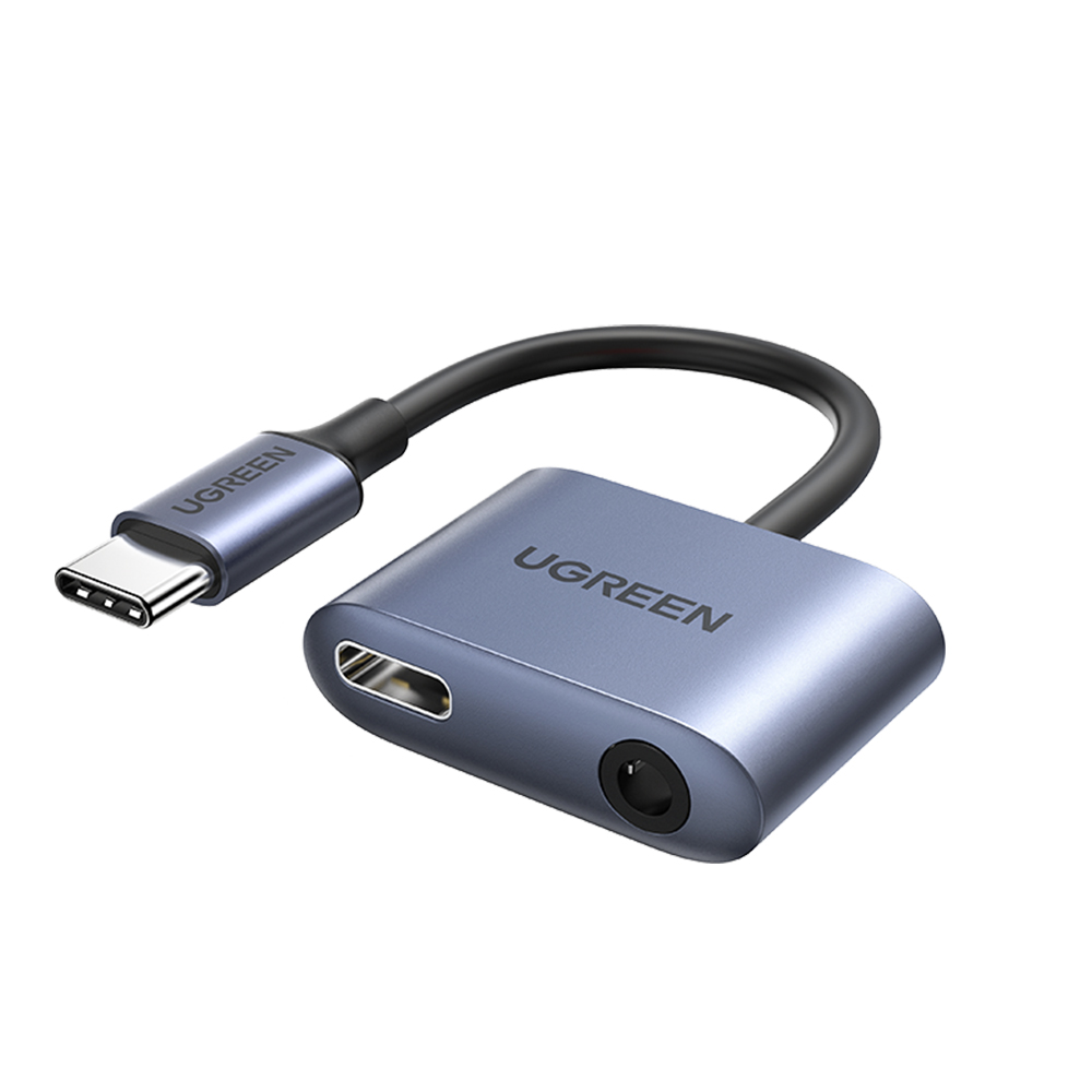 UGREEN CM231 (60164) 2-in-1 USB C to 3.5mm Adapter - Charging and Listening Simultaneously - High-Quality Sound - PD3.0 Fast Charging. 