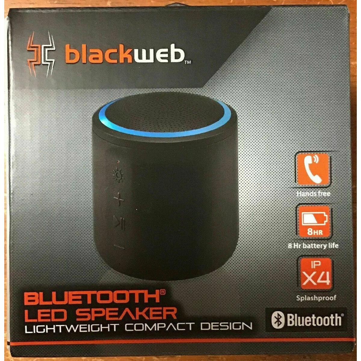 Blackweb LED Wireless Bluetooth Portable Speaker - Black