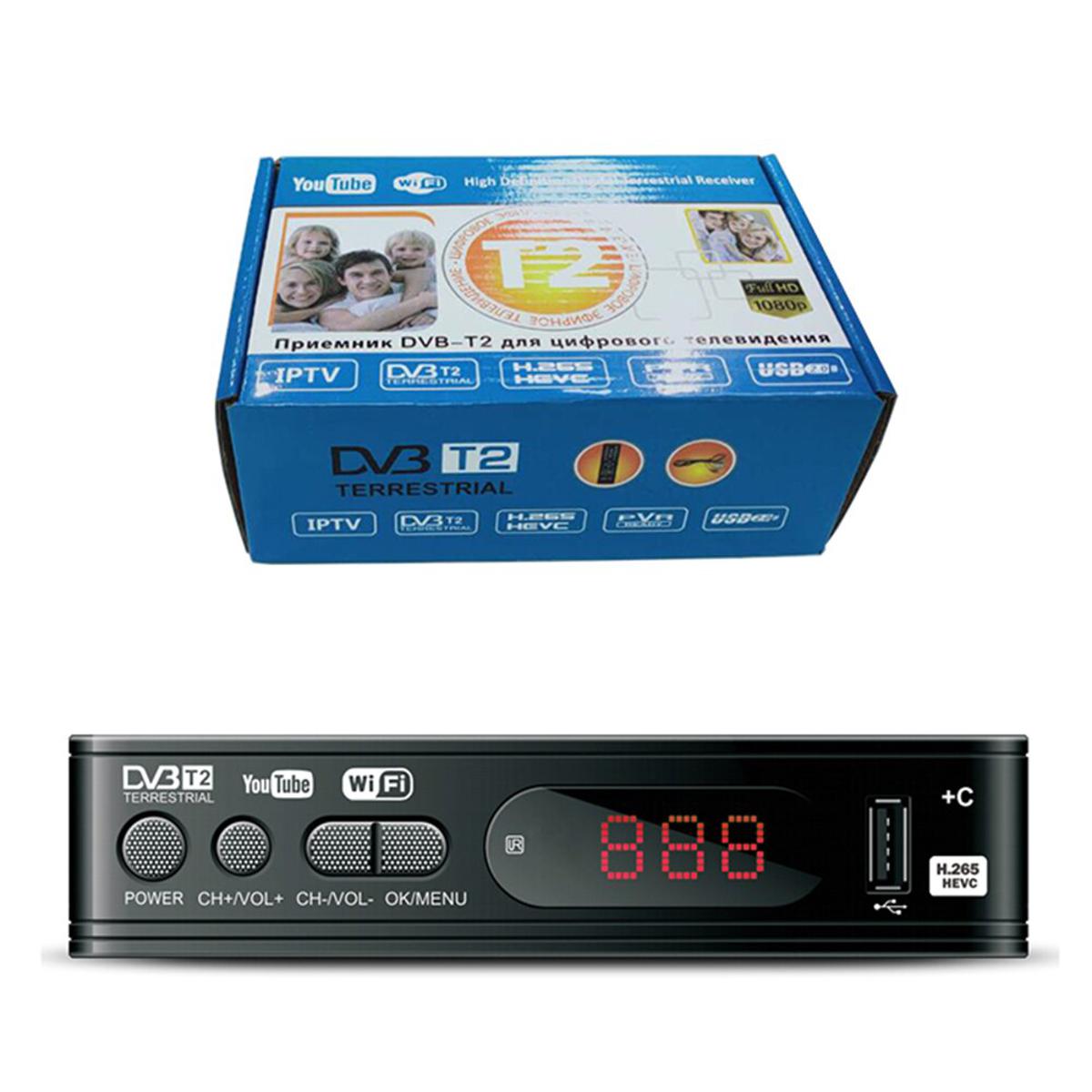 HD TV box DVB-T2 DVB-C set-top box H.265 video display   smart TV box STB 1080P digital set-top box TV converter