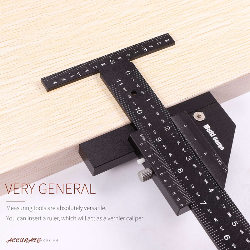 Multi Gauge Woodworking Multifunctional Ruler,Angle Woodworking Tools. 