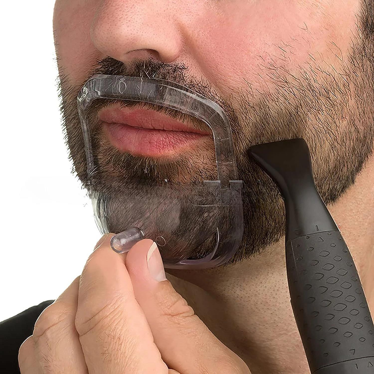 5 PCS/Set Beard Shaper Goatee Mustache Grooming Tool Transparent Face Hair Styling Template for Man Beard Shape Styling Tools. 