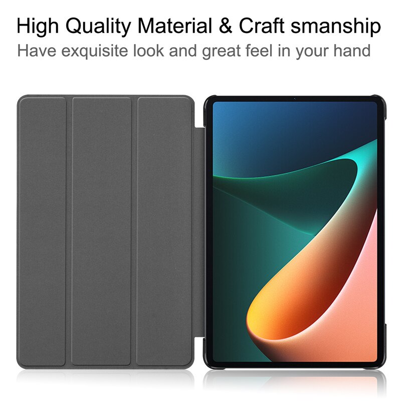 for Xiaomi Pad 5 Stand Case for Xiaomi Pad 5 Pro Cover 11.0 2021 Tablet Case , Ultra Slim Lightweight Smart Shell Stand CoverXiaomi Mi Pad 5 Case 11 inch For Xiaomi Mipad5 2021 Case. 