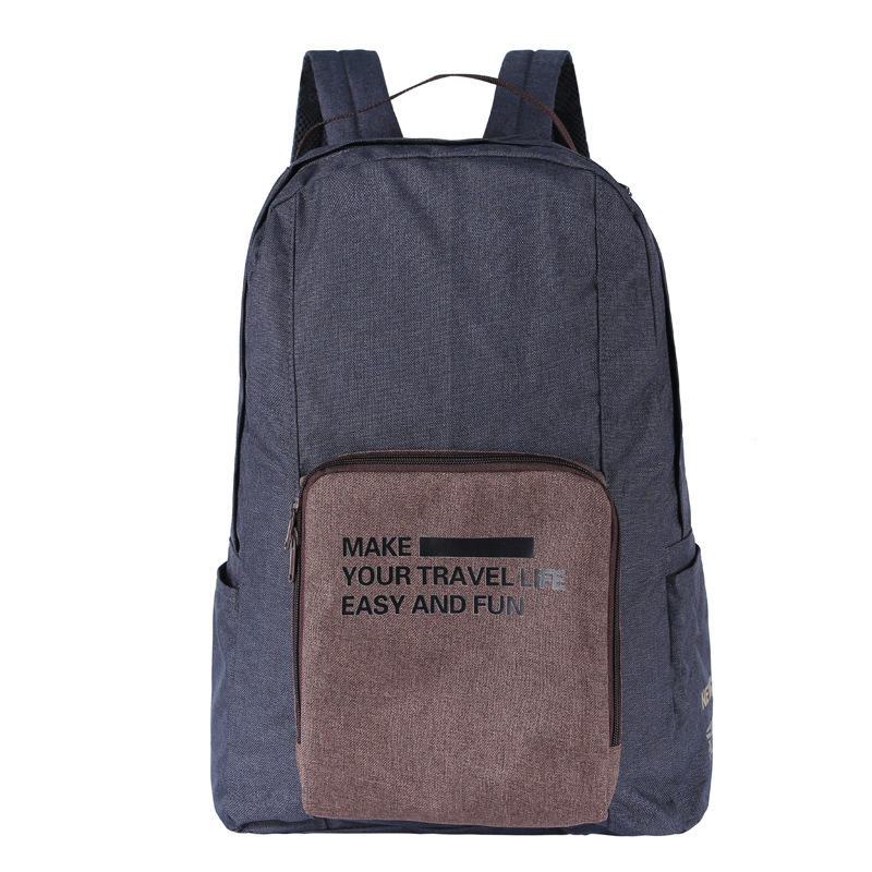 Waterproof travel folding backpack, portable large-capacity trolley case storage bag, skin bag, student school bag