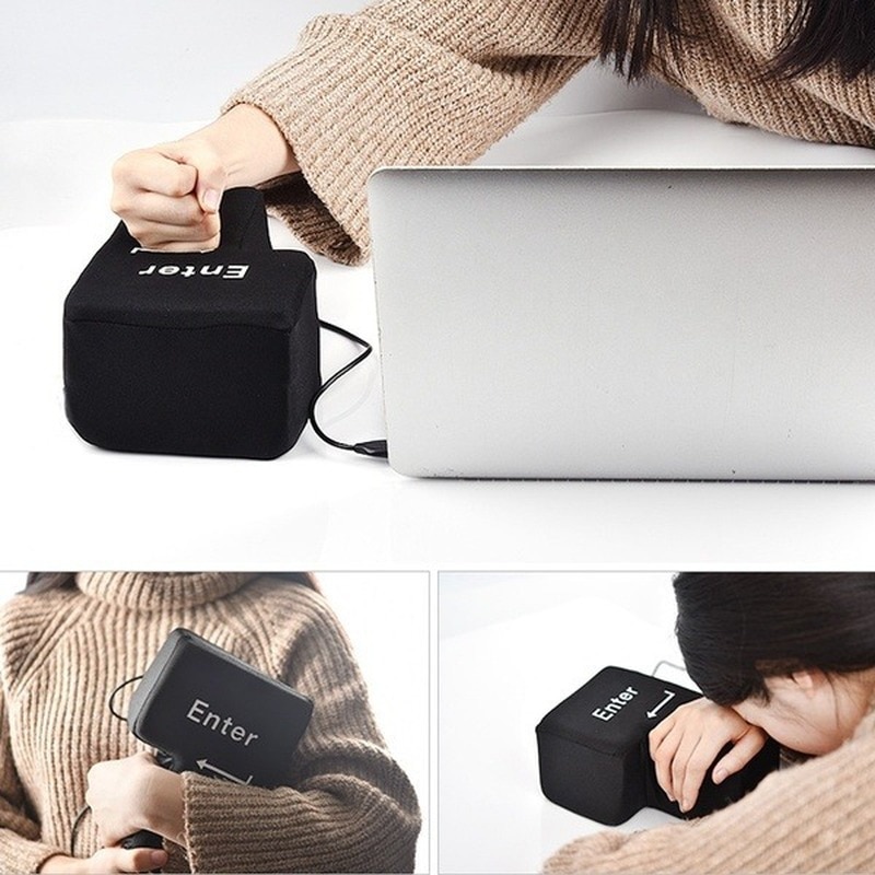 【VisioN Shop】Toys Big USB Big Enter Key Computer Large Enter Key Desktop Pillow Vent Enter Lightweight Office Anti. 