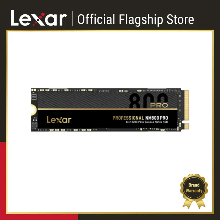 Lexar Professional NM800 PRO 512GB M.2 2280 PCIe Gen4x4 NVMe Solid State Drive with NVMe 1.4 Standard - 12nm Controller - High Speed Performance