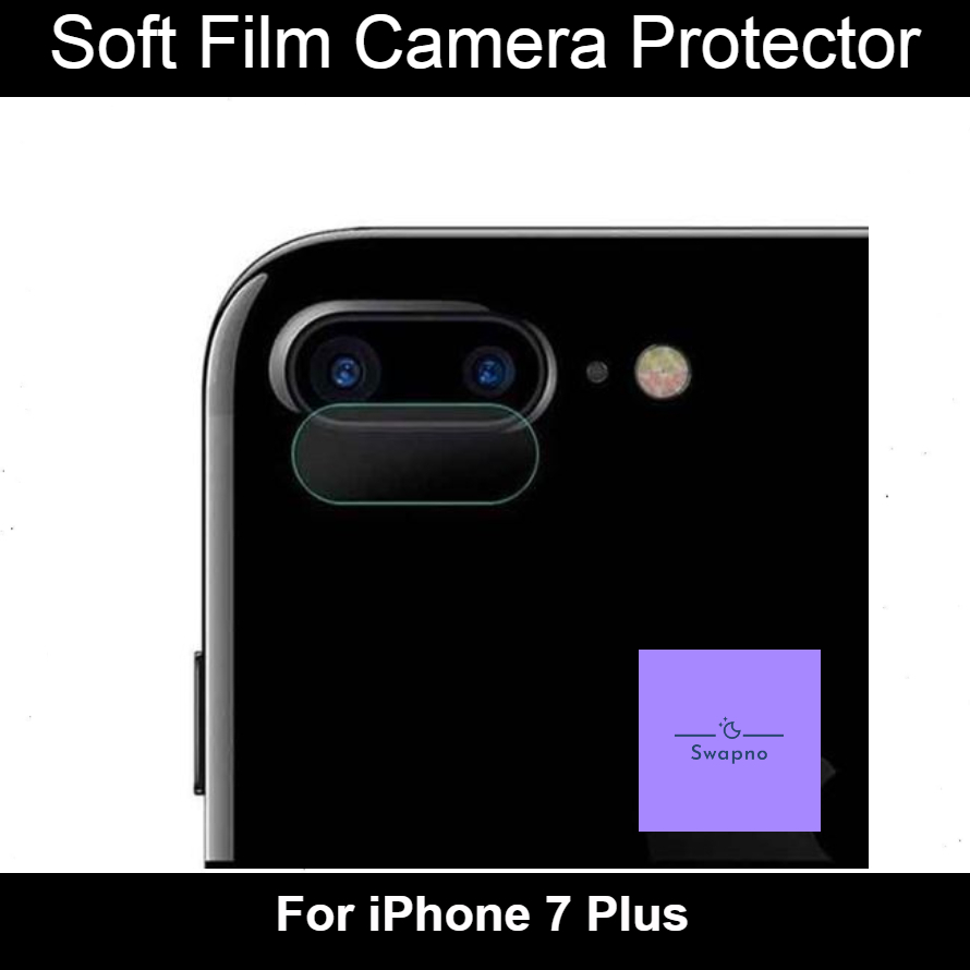 For Apple iPhone 7 Plus 2 piece Set Soft Film Camera Protector case. 