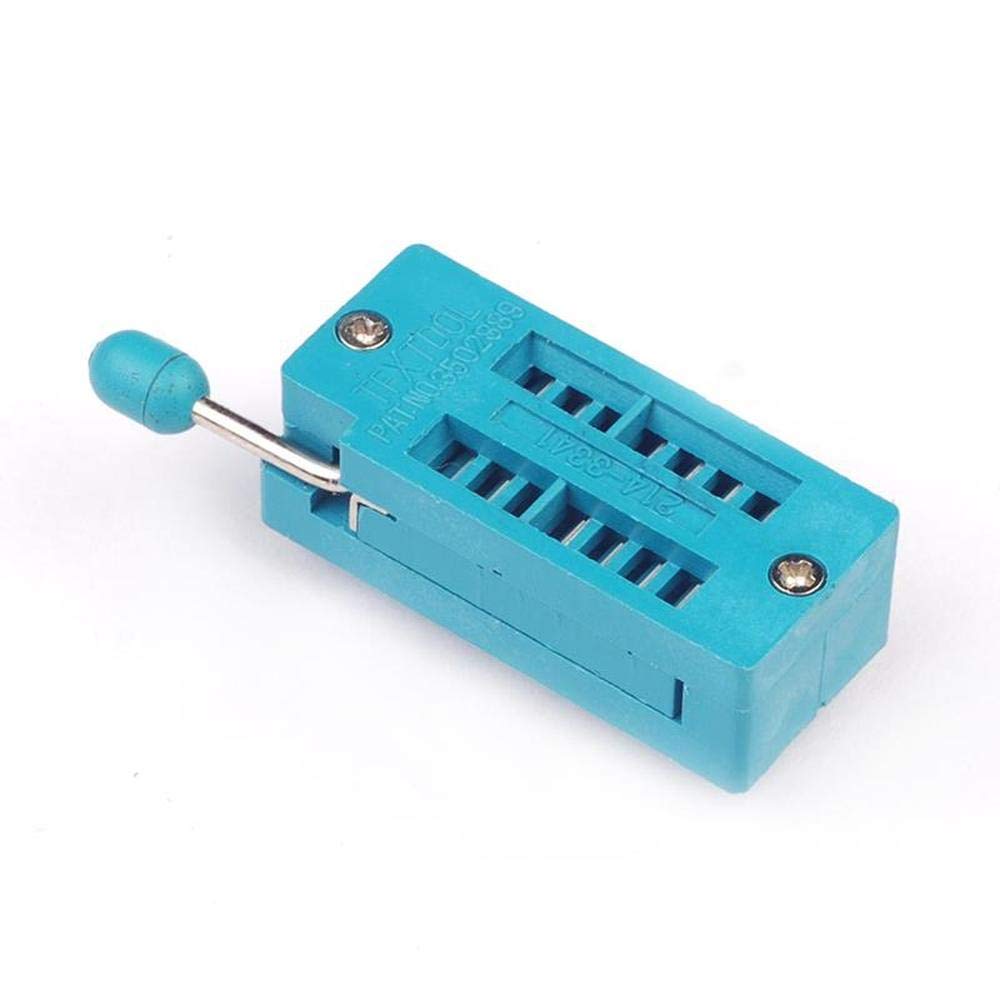 14 Pin Universal ZIF Socket 14Pin DIP 14 Pin 2.54mm Pitch IC Chip ZIF Socket Adaptor For Electric Fittings. 