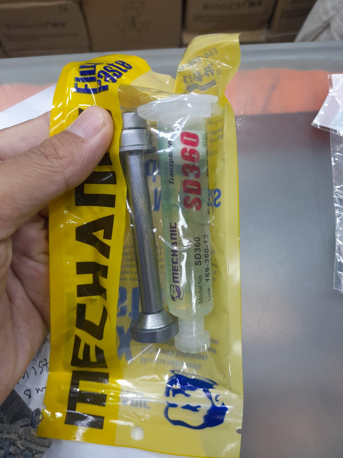 MECHANIC SD360 10cc No-Clean Transparent Flux Paste. 