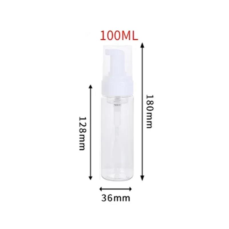40ml/100ml/150ml/200ml Foaming Soap Bottle Empty Plastic Mousse Facial Cleanser Pump Bottle Refillable Lotion Shampoo Dispenser