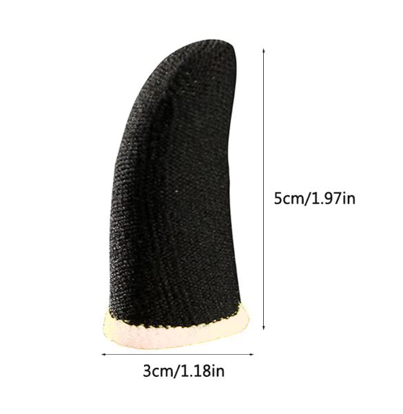 1 Pair Top Selling Finger Sleeves Press Trigger Game Controller Sweatproof Gloves For Mobile Gaming - Finger Sleeve. 