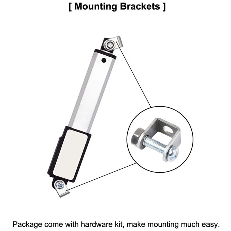 Retail 12V DC Waterproof IP54 Mini Linear Actuator 100 Mm Stroke Electric Linear Motor Window Opener-50000-3V. 