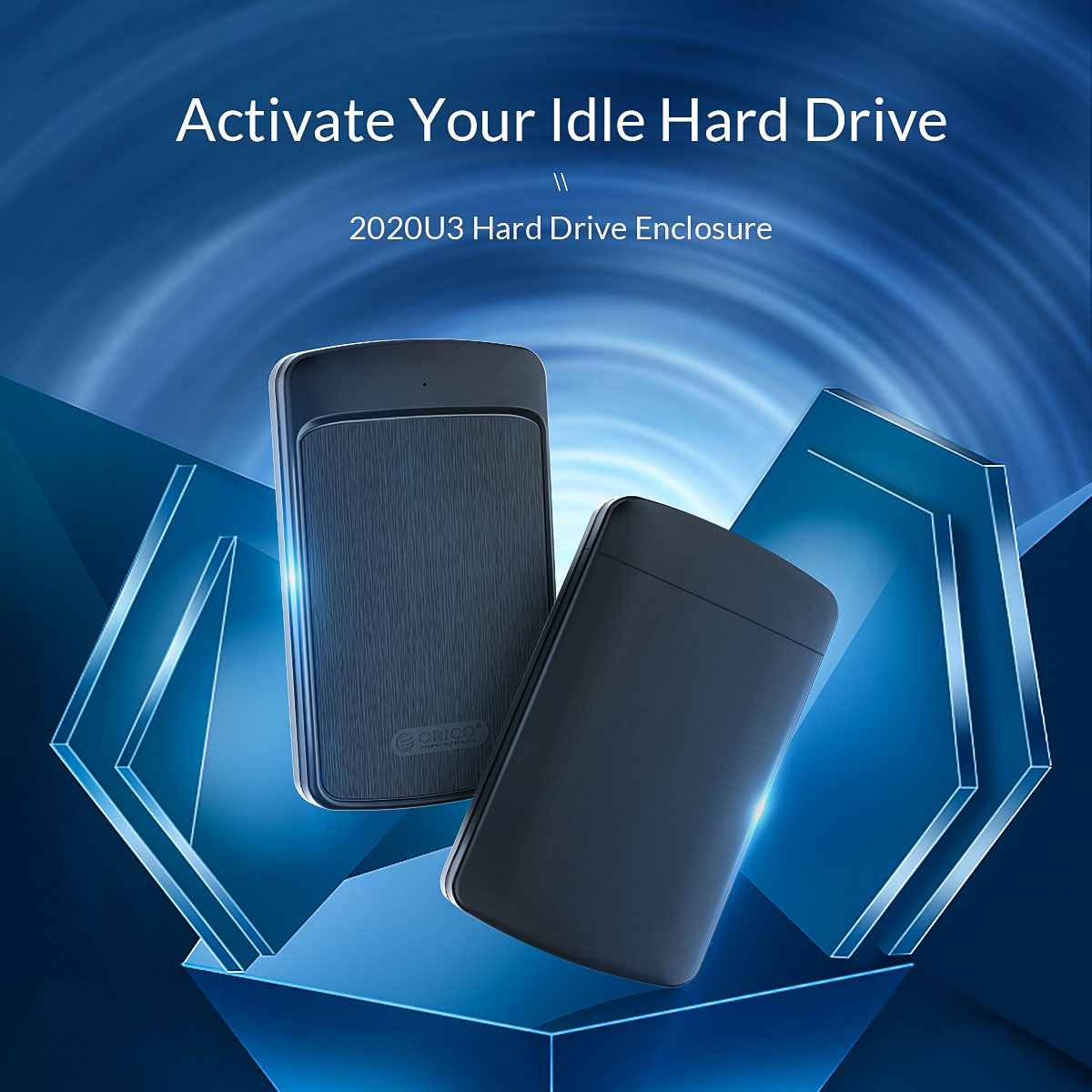 ORICO 2020U3 Plastic USB3.0 2.5 inch SATA SSD Hard Drive Case Support 4TB Mobile External HDD Enclosure Box High Speed. 